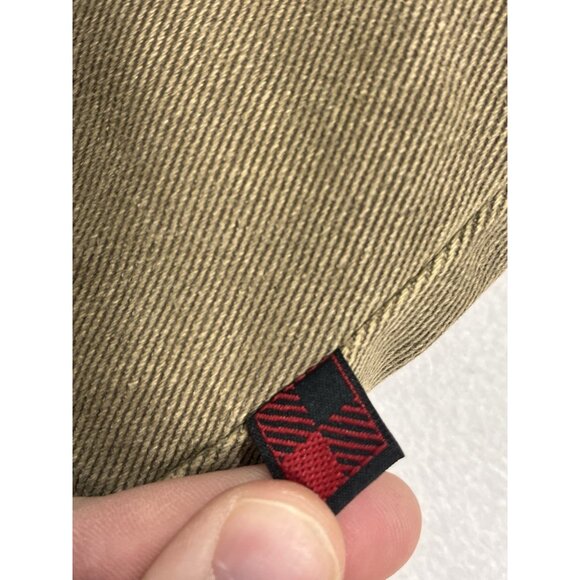 Woolrich Sherpa Lined Canvas Work Vest Mens 2XL Khaki Zip Front Outdoor - Picture 7 of 11